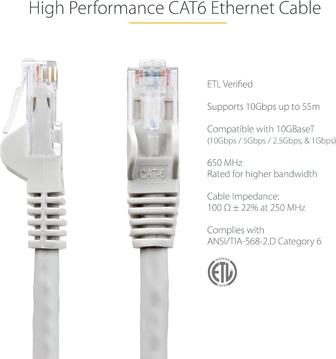 StarTech 50ft CAT6 Ethernet Cable - Image 2
