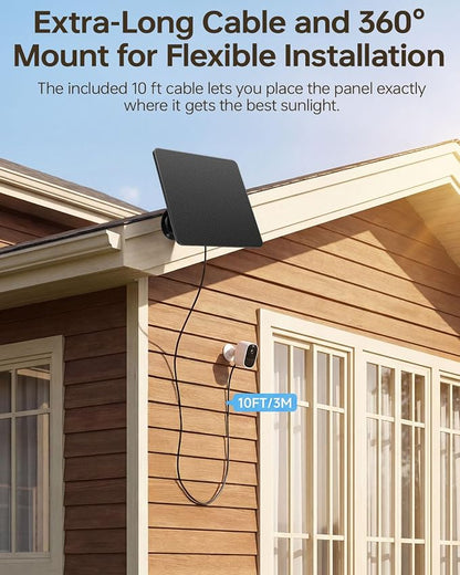 6W Solar Panel for Security Cameras – Solar Battery Charger - Image 5