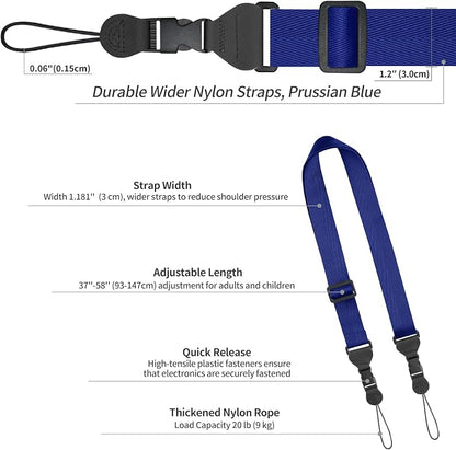 FIEIL 5 Pack Nylon iPad Strap, Adjustable Camera Neck Strap, Comfortable - Image 6