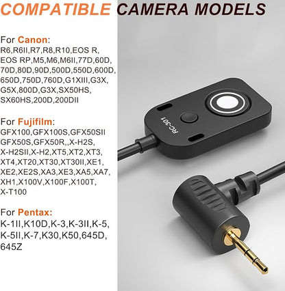 RC301-2.5mm 11.8in RS-60E3 Remote Switch Shutter Release Cord - Image 7