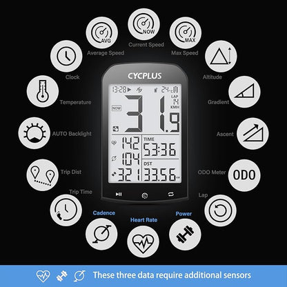 CYCPLUS GPS Wireless Bike Computer, Cycling Computer GPS - Image 3