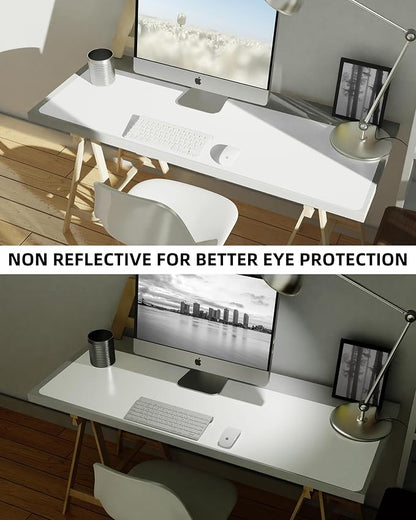 Leather Desk Pad Protector, Mouse Pad, Office Desk Mat, Non-Slip PU Leather - Image 6