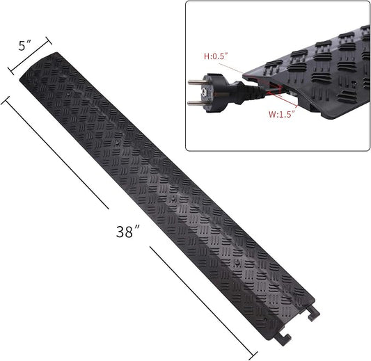 Small 3 Pack - Floor Cord Cover Cord Protector Drop Over Drop Trak Cable Ramp - Image 2