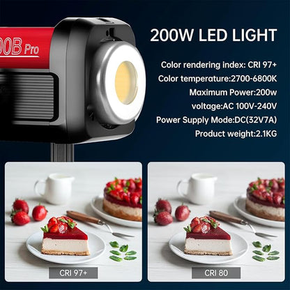 GVM LED Video Light Studio, 200W Studio Light Continuous Lighting Kit - Image 5