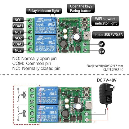DieseRC 2x2 Channels WiFi Smart Switch - Image 7