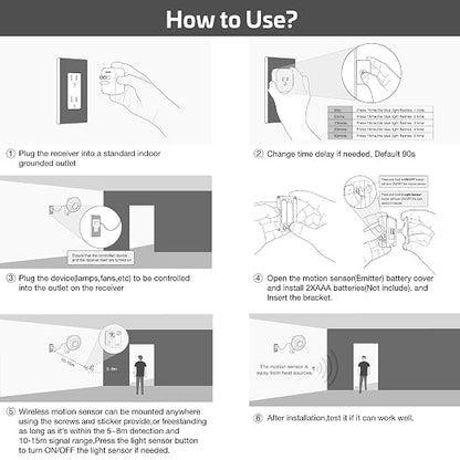 RAYZEEK Wireless Motion Sensor Control Outlet - Image 8