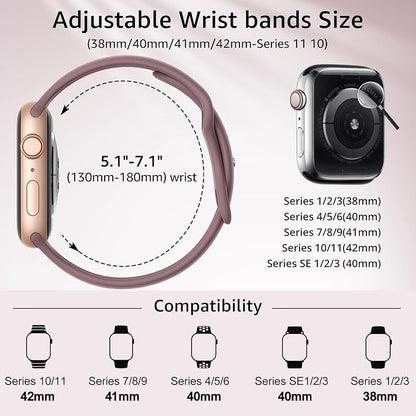 6 Pack Sport Bands Compatible - Image 2