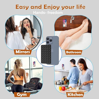 2PACK Silicone Double Sided Suction Phone Case Mount, Detachable Hands Free & - Image 8