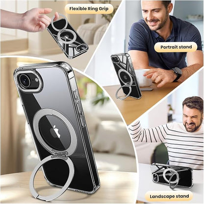 toushion 3 in 1 for iPhone 16E/17E Case Clear - Image 2