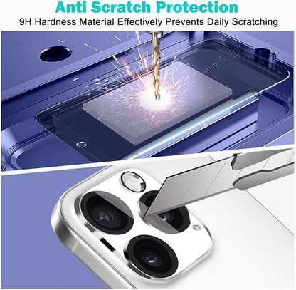 PEHAEL 3+3 Pack for iPhone 16 Pro Privacy Screen Protector - Image 6