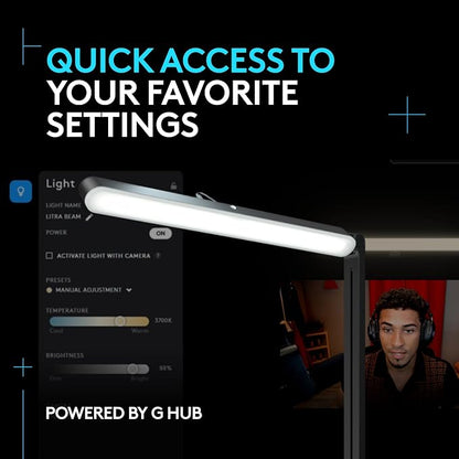 Logitech G Litra Beam Premium LED Gaming Key Light + C920X Pro Webcam Bundle - Image 3