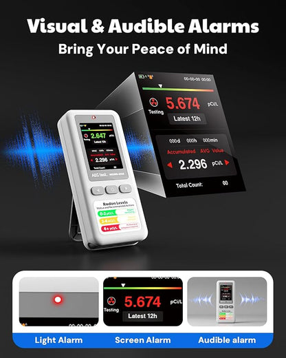 HOUND-1011S Portable Radon Detector, High-Accuracy Sensor - Image 5