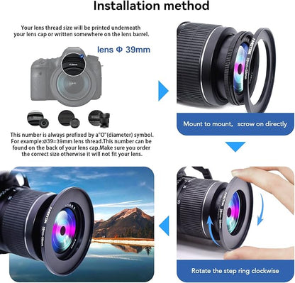 39mm Lens to 58mm Camera Lens Adapter, 39mm to 58mm Filter Step up Ring Adapter - Image 6