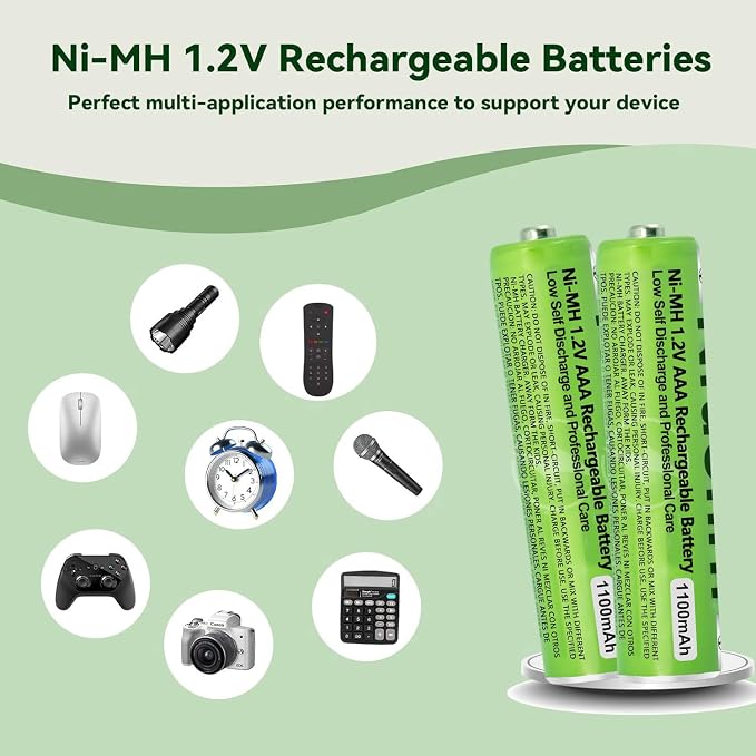 4 Pack NI-MH AAA Rechargeable Battery - Image 8