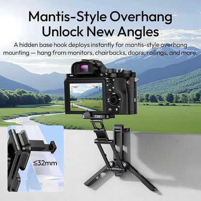 ULANZI C081 Mini Camera Tripod Stand, 4-in-1 Handheld Grip, Foldable Desktop - Image 2