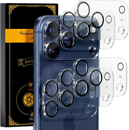for 6 Pack iPhone 17 Pro Camera Lens Protector 9H Tempered Glass Camera Screen by Beuxece