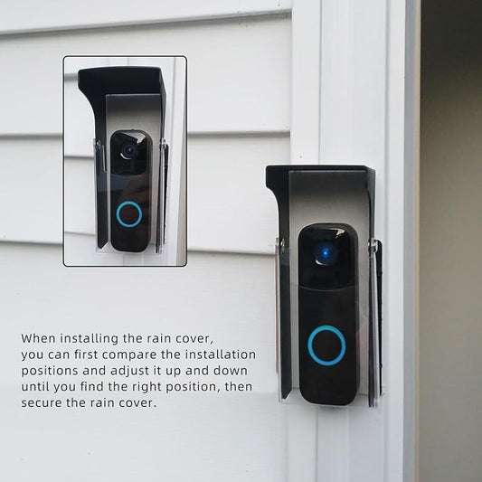 "Black Doorbell Rain Cover - Image 2