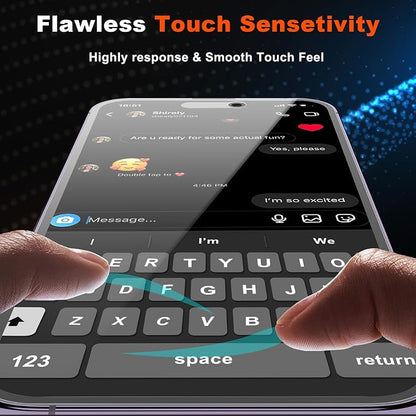 YMHML 2 Pack for iPhone 14 Pro Privacy Screen Protector Tempered Glass - Image 5
