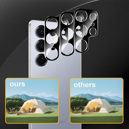 3 Pack Camera Lens Protector for Samsung Galaxy S25 Ultra, Tempered Glass - Image 6