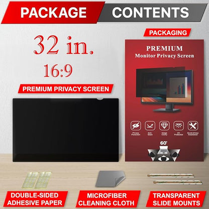 32 Inch Privacy Screen Filter for Widescreen 16:9 Monitor | Privacy Shield | - Image 7