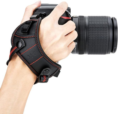 JJC Deluxe Microfiber Camera Hand Strap, Secure Padded Camera Holder Wrist Strap by JJC