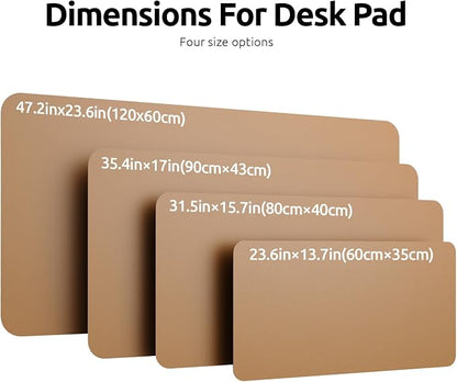 YSAGi Leather Desk Pad Protector, Office Mat, Large Mouse Pad, Non-Slip PU - Image 8