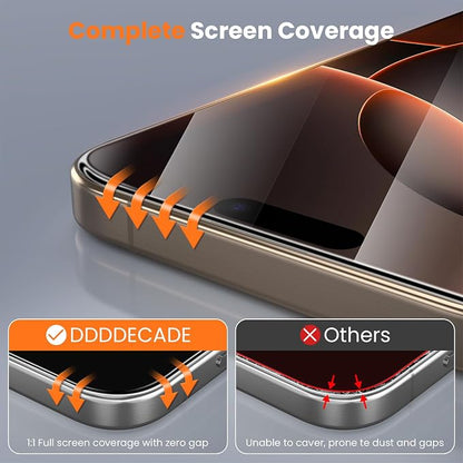 Screen Protector for iPhone 15/16/14Pro Military Grade Tempered Glass - Image 4