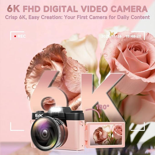 6K Digital Camera for Photography Autofocus, 64MP WiFi Vlogging Camera for - Image 2