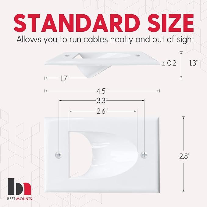 2 Pack Wall Plate with Bracket - Image 4