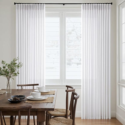 Memory Trained Pinch Pleated Curtains 92 Inches Long, Viral Linen Pinch Pleat - Image 4
