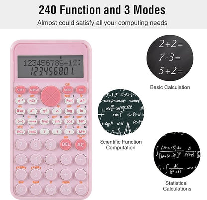 EooCoo 2-Line Standard Scientific Calculator, Portable and Cute School Supplies - Image 4