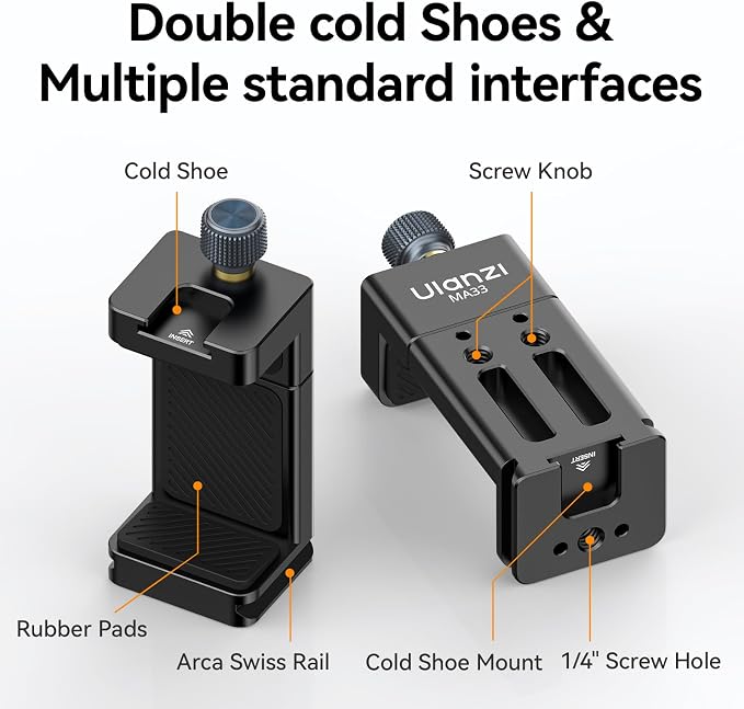 ULANZI MA33 Metal Phone Tripod Mount - Image 5
