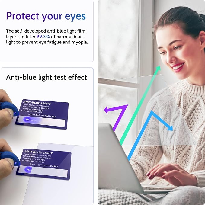 3 Pcs 14 Inch Anti Blue Light Screen Protector Compatible - Image 2