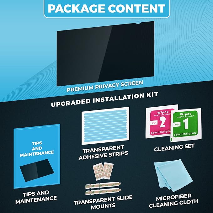 Premium Privacy Screen Filter for 21.5 Inches Desktop Computer Widescreen - Image 5