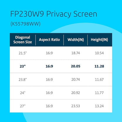 Kensington 23 inch Computer Privacy Screen - Image 3