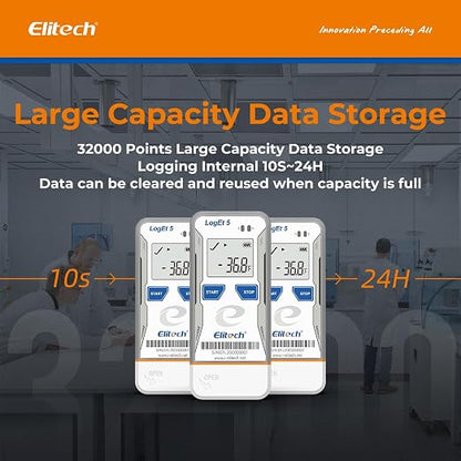 Elitech Bluetooth Temperature Data Logger FDA Standards, - Image 7