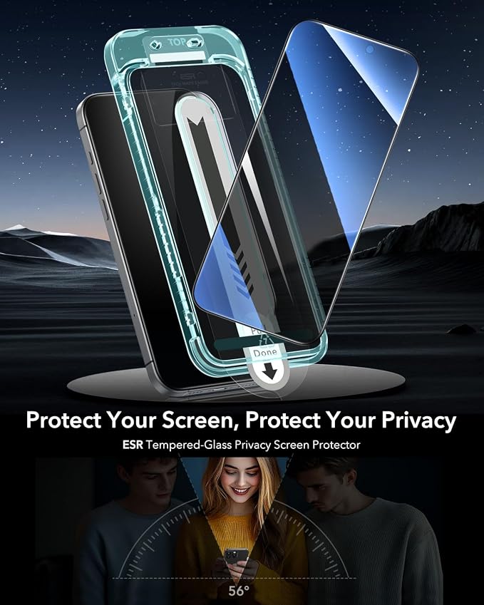 ESR 3 Pack for iPhone 15 Pro Max Privacy Screen Protector, Anti-spy - Image 2