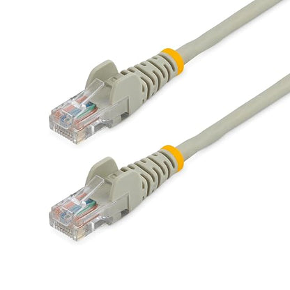 StarTech.com Cat5e Ethernet Cable - 1 ft - Gray- Patch Cable - Snagless Cat5e by StarTech