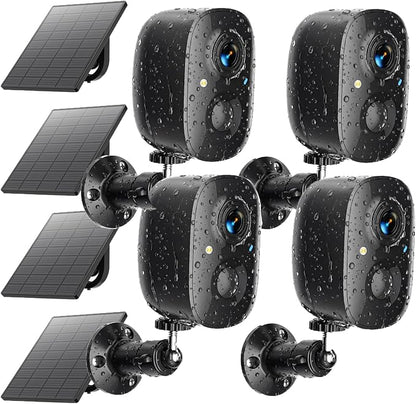 Security Cameras Wireless Outdoor 2K Solar Powered WiFi Cameras by Unknown