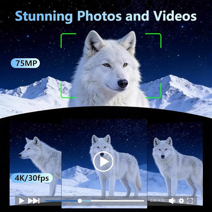 4K Vlogging Camera with 330° Rotating Lens & Face Tracking, Portable Pocket - Image 2