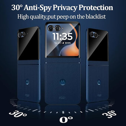 3+3 Pack for Motorola Razr 2026/2025/2024 Front Privacy Screen Protector + - Image 5