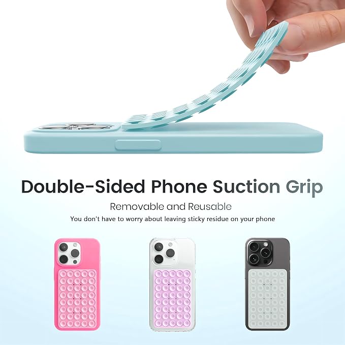 Silicone Double-Sided Suction Cup Phone Case Detachable Mount, Fidget Sticky - Image 6