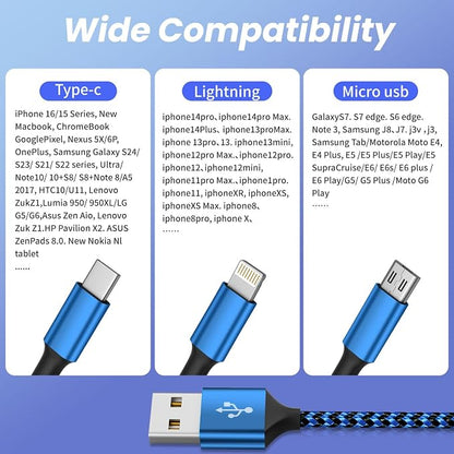 Multi Charging Cable, 3 in 1 Charging Cable - Image 4