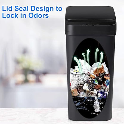Anborry Bathroom Automatic Trash Can 3 Pack 2.2 Gallon Motion Sensor Touchless - Image 3