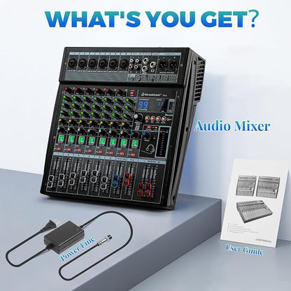 6-Channel Professional Audio Mixer, FX-6usb Mixing Console - Image 5
