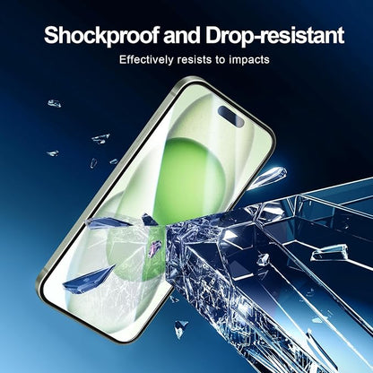 NEW'C 3x for iPhone 15 Plus Screen Protector+ 3x Camera Lens Protector - Image 6