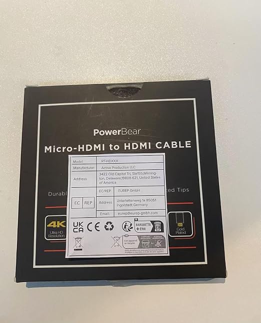 PowerBear 4K HDMI Cable 15 ft | High Speed Hdmi Cables, Braided Nylon & Gold - Image 8