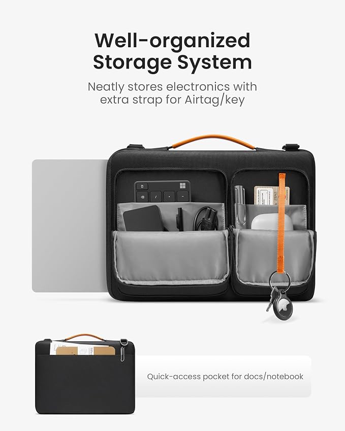 tomtoc 360° Protective Laptop Shoulder Bag - Image 3