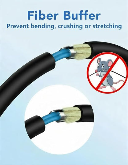 90M Uniboot LC to LC Single Mode Fiber Patch Cable，OS2 Outdoor Fiber Optic - Image 5