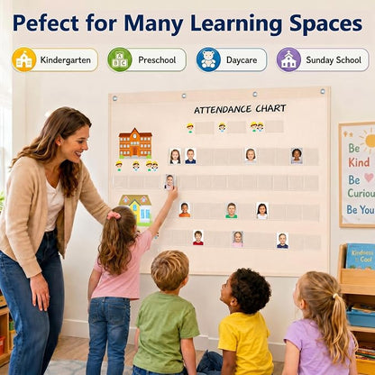 Spiareal Attendance Pocket Chart - Image 6